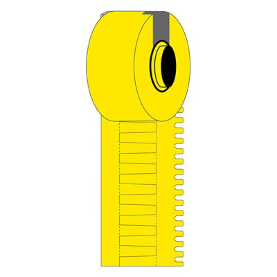 Brady M6-30x4.2-7597-YL / 312098, DuraSleeve вложки за маркиране на кабели, 30.00 mm x 4.10 mm