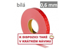 3M VHB™ LSE-060WF Oboustranně silně lepicí páska na LSE plasty, tl. 0,6 mm 15 mm x 33 m