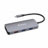 VERBATIM Hub USB-C Pro Multiport 9 Port, 3x USB 3.2, 2x USB-C, HDMI, RJ45, microSD/SD, сив