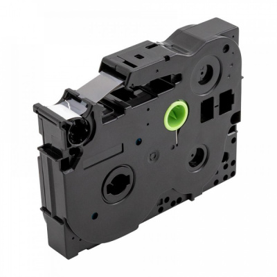 Brother HGe-131, 12mm x 8m, 5 бр, черен печат / прозрачен субстрат, оригинална лента