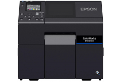 Epson ColorWorks D6000 (Ae) C31CL90102 цвят принтер за етикети, багрилно мастило, режещ апарат, дисплей, USB, Ethernet, черен