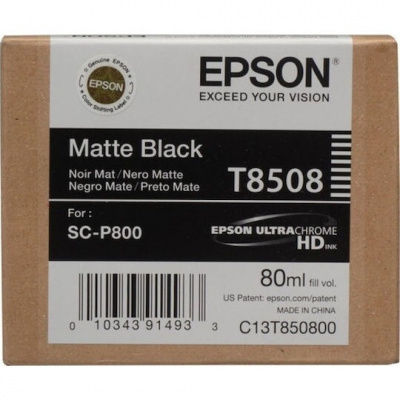 Epson T8508 C13T85080N матово черен (matte black) оригинална касета