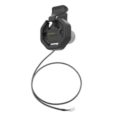 RAM Mounts GDS Uni-Conn Powered Snap-In Dock - 2-Hole AMPS Pattern - RJ45 Connector - PoE to PD Charging Modul - Screw Set