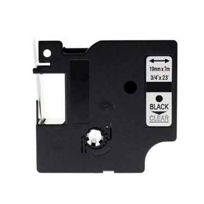 Съвместима лента с Dymo 45800, S0720820, 19mm x 7m, черен печат / прозрачен субстрат