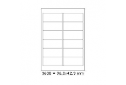 Самозалепващи етикети 96 x 42,3 mm, 12 етикети A4, 100 листа