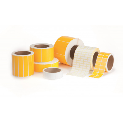 Partex PLT025012DSEC/3 полиестерни етикети 25,4x12,7 мм, пломбиращ, 10000 бр, за TTR, роля