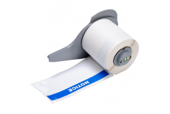Brady M7-38-483-NOTICE / 174624, 101.60 mm, Polyester, синьо печат / бял фон