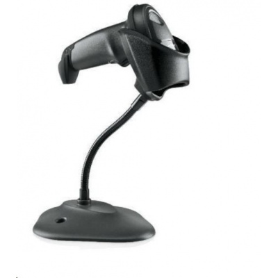 Zebra barcode reader DS4608 SR 2D black + USB cable DS4608-SR7U2100SGW, stand