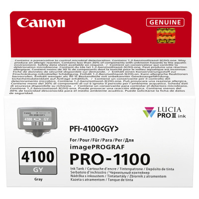 Canon PFI-4100 6783C001 сив (grey) оригинална касета