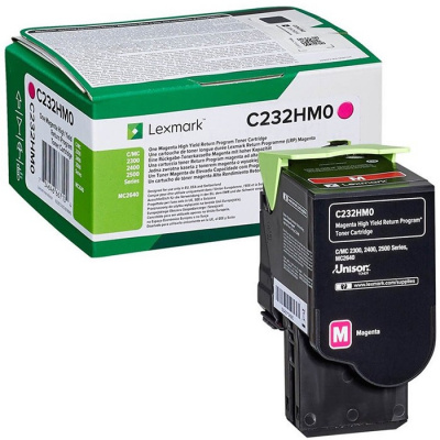 Lexmark C232HM0 магента (magenta) оригинален тонер