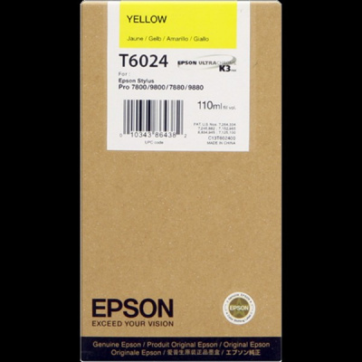 Epson T602400 жълт (yellow) оригинална касета