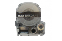 Epson LC-SD24KW, 24mm x 8m, бял печат / черен фон, съвместима лента