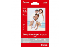 Canon Photo Paper Glossy GP-501 0775B081, 200 г/м2, 10x15см, 50 бр., лъскав, мастиленоструен, бял, фотографска хартия