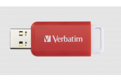 VERBATIM Flash Disk 16GB DataBar USB 2.0 Drive, червен