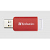 VERBATIM Flash Disk 16GB DataBar USB 2.0 Drive, червен