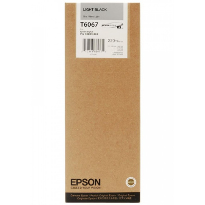 Epson T606700 светло черно (light black) оригинална касета
