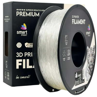 Smart Print FG-S126-E1, 3D филамент, TPU 95A, 1,75mm, 1000g, Прозрачен (Transparent)