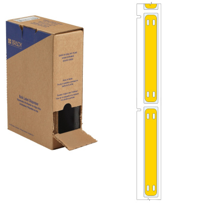 Brady BM-10x75-7643-YL-L / 312198, Bulk BMP71 Heatex Маркери за кабели, 75.00 mm x 10.00 mm