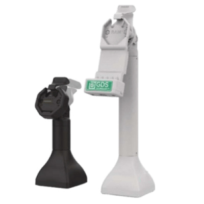 RAM Mounts GDS Uni-Conn Stand Docking Station (14") with Key Locking (Right) for Rear Pogo Pins - Rotatable & Tiltable - USB-C Connection - RJ45 Connection - PoE (Power over Ethernet)