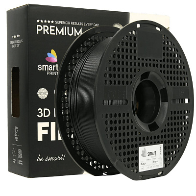 Smart Print FG-S208-E1, 3D filament, PETG + CF, 1,75mm, 1000g, Черен (Black)