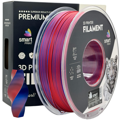 Smart Print FG-S97-E1, 3D филамент, PLA Dual Color, Red Blue, 1kg, 1,75mm
