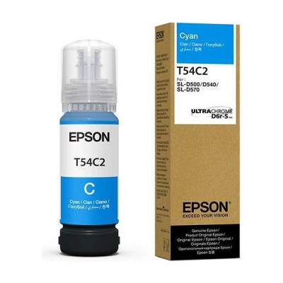 Epson T54C2 C13T54C220 циан (cyan) оригинална касета с мастило