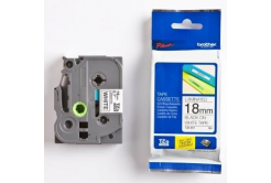 Brother TZ-241 / TZe-241, 18mm x 8m, черен печат / бял фон, оригинална лента
