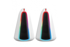 Високоговорители Marvo MONKA SG-500, 2.0, 6W, бели, регулиране на звука, RGB подсветка