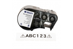 Brady M4C-750-595-WT-BK / 170830, 19.05 mm x 7.62 m, Винил, черен печат / бял фон