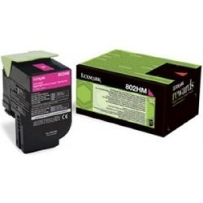 Lexmark 80C2HM0 магента (magenta) оригинален тонер