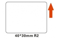 Niimbot A2A88608401, 40x30mm, 230 бр, бял самозалепващи се етикети