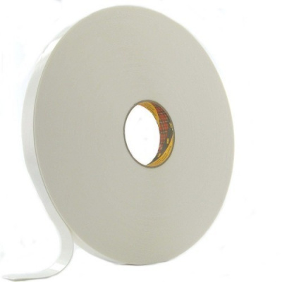 3M 9529W Двустранна монтажна лента от пяна, бял, 25 мм x 33 м