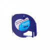 Съвместима лента с Dymo 59426, S0721600 / S0721650 LetraTag 12mm x 4m, черен печат / син фон