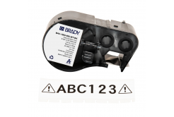 Brady M4C-1000-595-WT-BK / 170833, 25.40 mm x 7.62 m, Винил, черен печат / бял фон