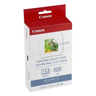 Canon KC-18IS 7429B001, 50x50mm, 18 бр бели етикети