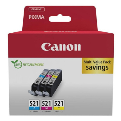 Canon CLI-521 2934B015 цвят (color) оригинален комплект касети