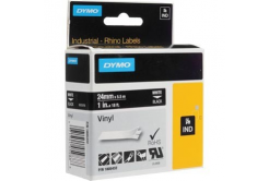 Dymo Rhino 1805432, 24mm x 5,5m, бял печат/черен фон, оригинална лента