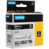 Dymo Rhino 1805432, 24mm x 5,5m, бял печат/черен фон, оригинална лента