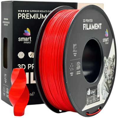 Smart Print FG-S58-E1, 3D филамент, PLA+, 1,75mm, 1000g, Червен (Red)