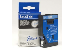 Brother TC-293, 9mm x 7,7m, син шрифт / бял фон, оригинална лента