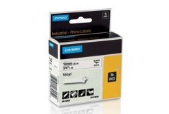 Dymo Rhino 18445, S0718620, 19mm x 5,5m черен печат / бял фон, оригинална лента