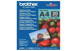 Brother Photo Paper Glossy BP71GA4, 260 г/м2, A4, 20 бр., лъскав, мастиленоструен, бял, фотографска хартия