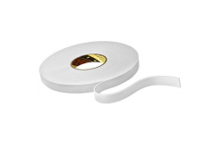 3M 9515W Двустранна монтажна лента от пяна, бял, 19 мм x 3 м