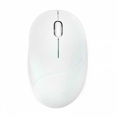 ASUS Fragrance Mouse MD101/Ергономична/Оптична/2 400 DPI/USB+BT/Бяла