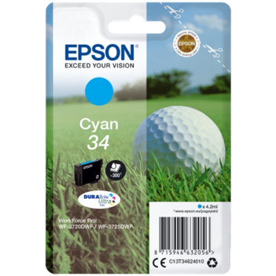 Epson T34624010, T346240 циан (cyan) оригинална касета
