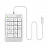 A4Tech FStyler FK13P цифрова клавиатура жична (USB) бяла