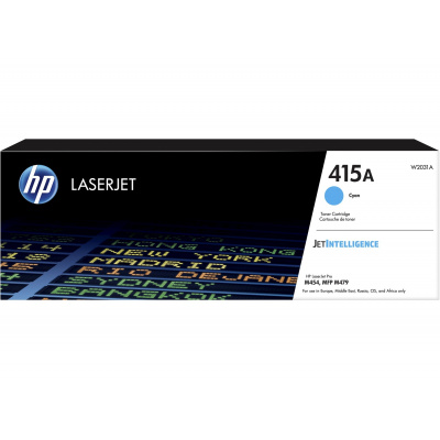 HP 415A W2031A лазурен (cyan) оригинален тонер