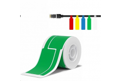 Niimbot 1EA01174401, 25x76mm, 200 бр, зелен самозалепващи се етикети за кабели