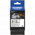 Brother HSe-261E Pro Tape, 31 mm x 1.5 m, черен печат / бял фон , оригинална лента