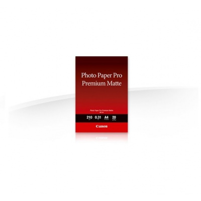 Canon paper premium Matte Photo FA-PM1 8657B005, 210 г/м2, A4, 20 бр., мат, мастиленоструен, бял, фотографска хартия